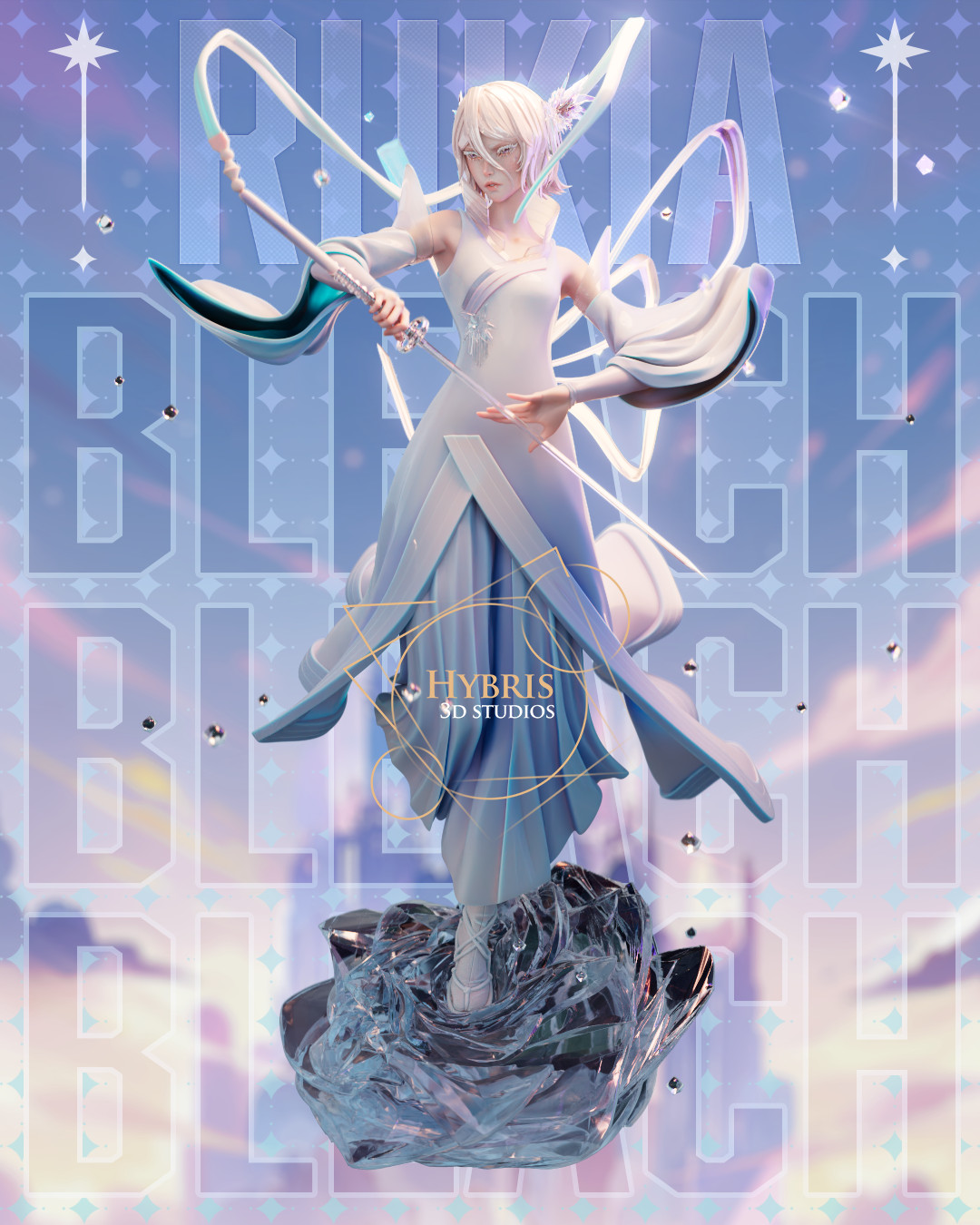 Rukia Kuchiki | Bleach | 1/7 Scale UNPAINTED Resin Kit