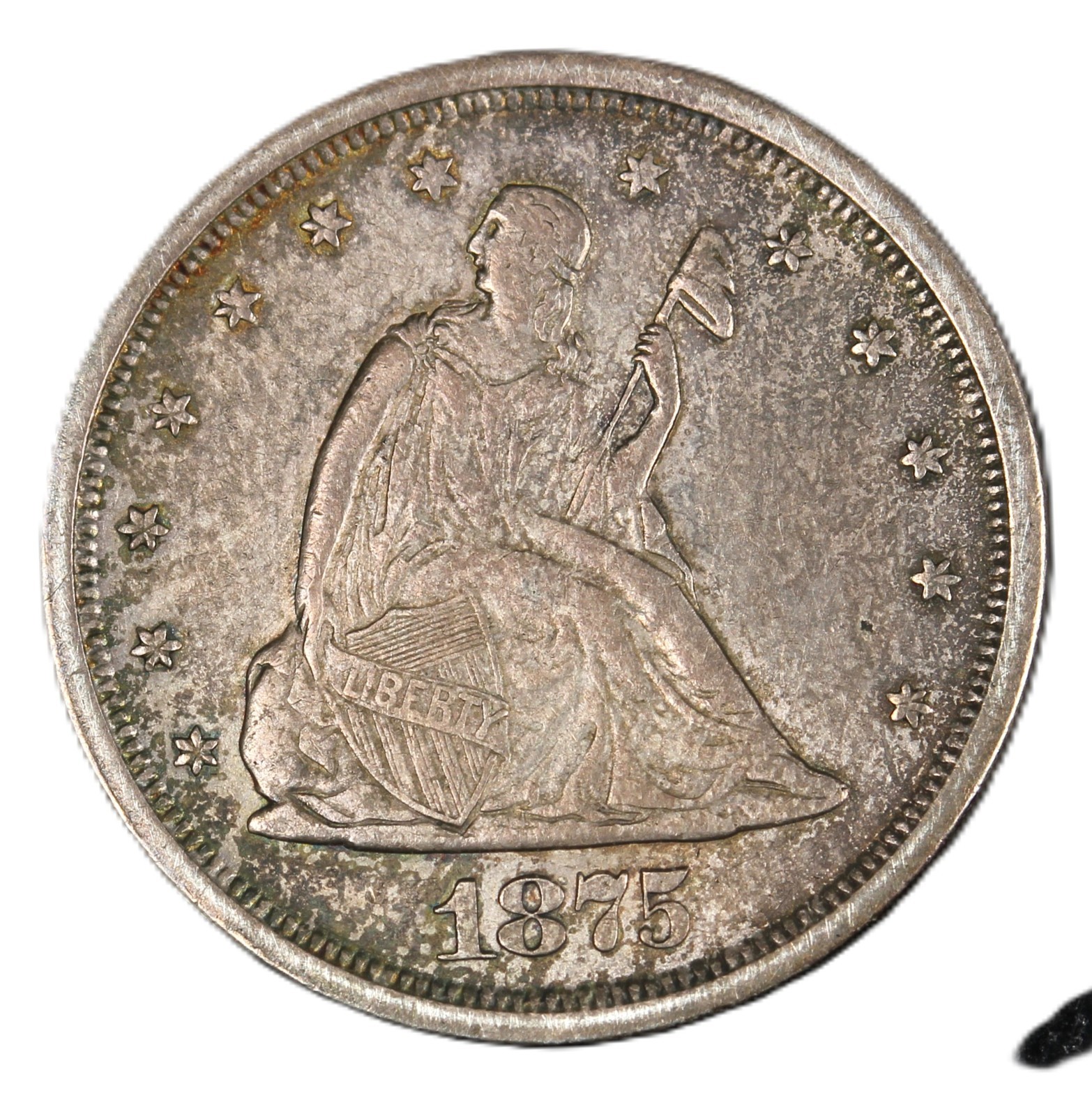 1875-S 20C Double Dime- Choice AU- Sharp Details- SMH- 2718 1875-S 20C Double Dime- Choice AU- Sharp Details- SMH- 2718