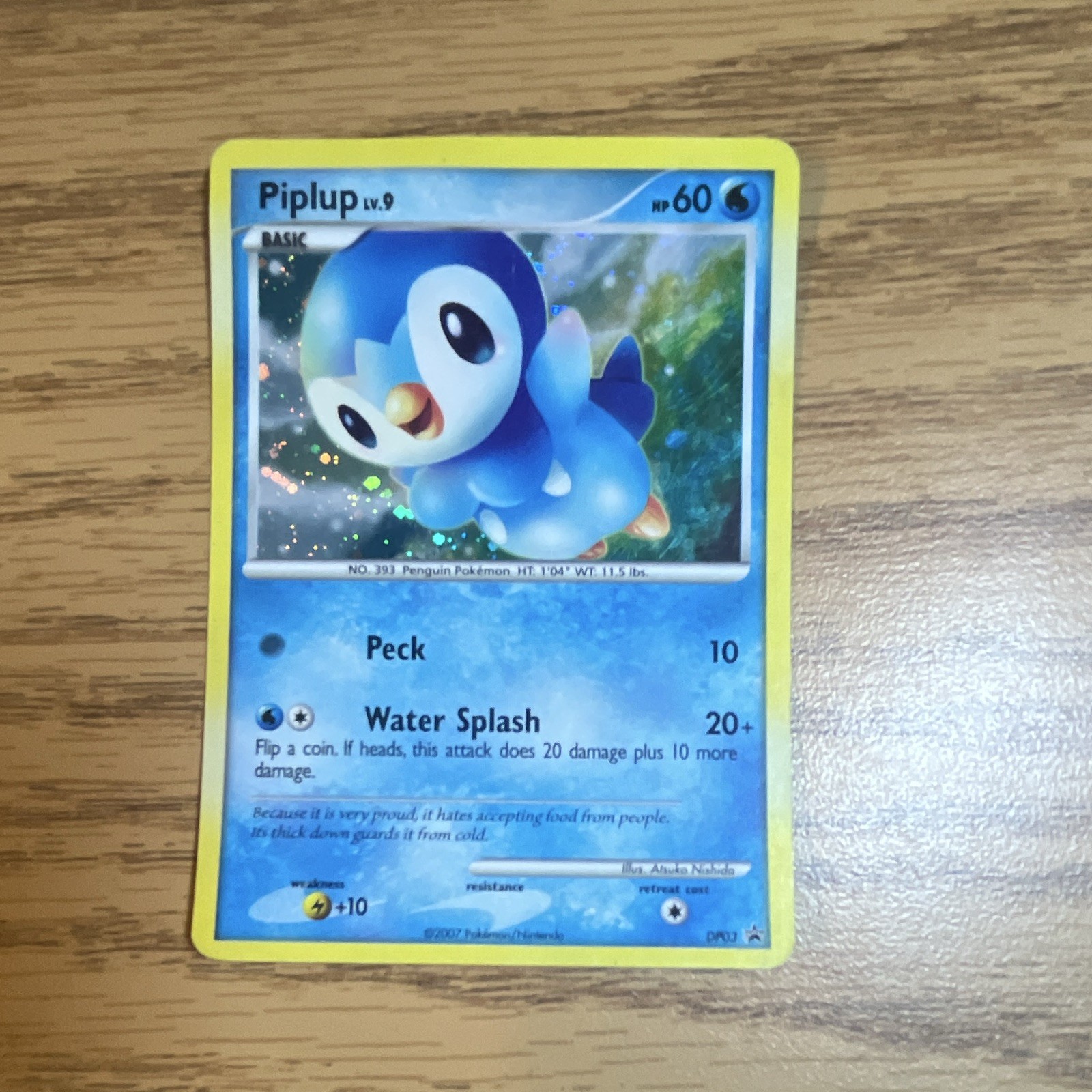 Piplup DP03 Diamond and Pearl Holo Piplup DP03 Diamond and Pearl Holo