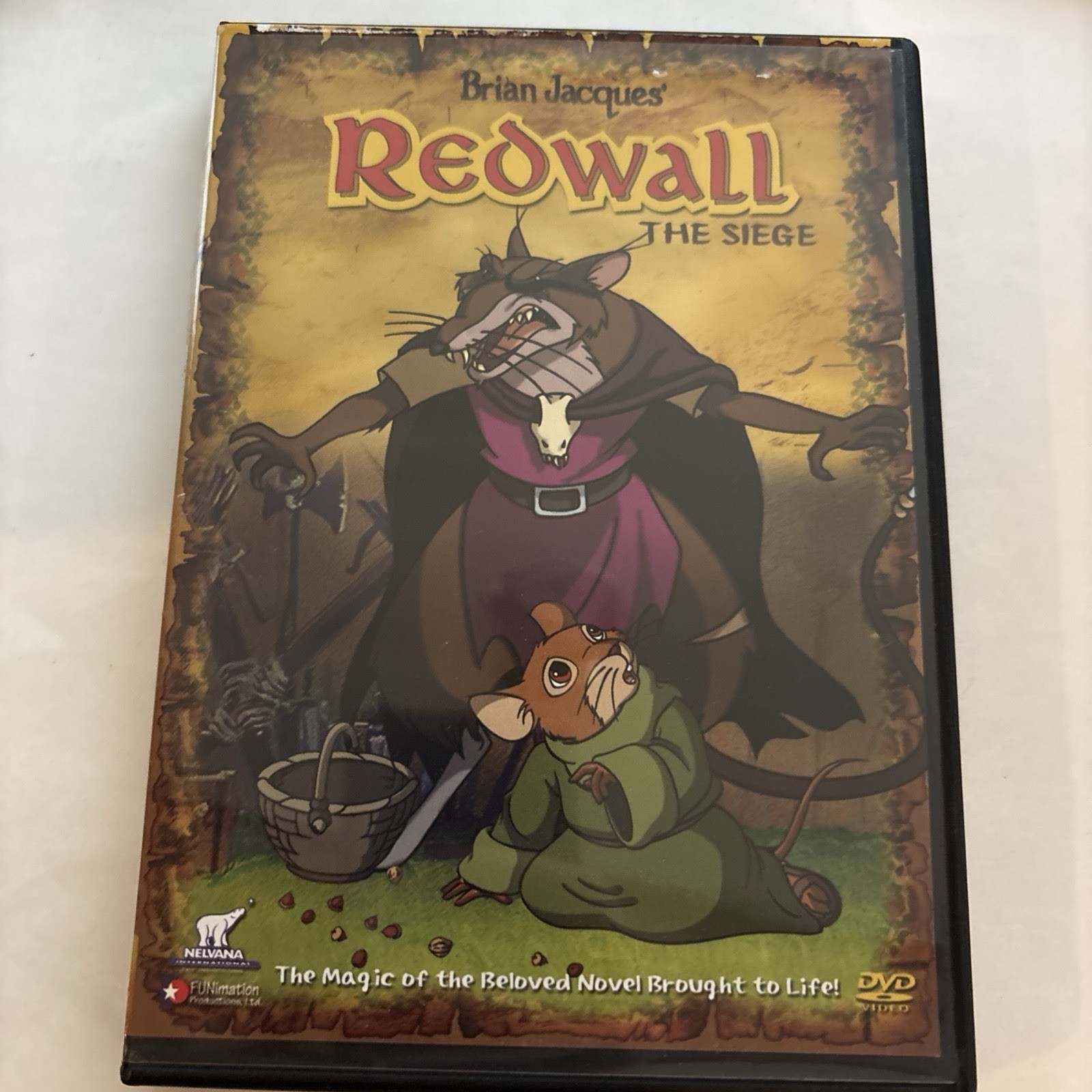 Brian Jacques\' Redwall: The Siege DVD, Redwall Franchise, Tall DVD Case Brian Jacques\' Redwall: The Siege DVD, Redwall Franchise, Tall DVD Case