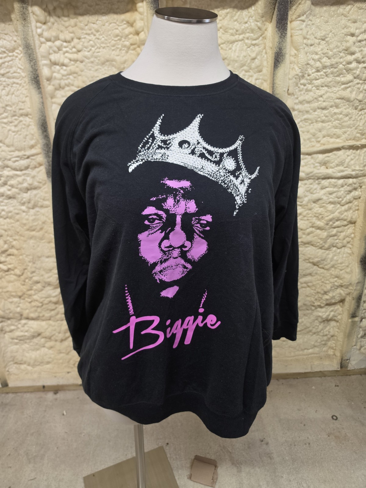 Torrid 4X Notorious B.I.G Sweatshirt Rhinestone Fleece Hip Hop Music 