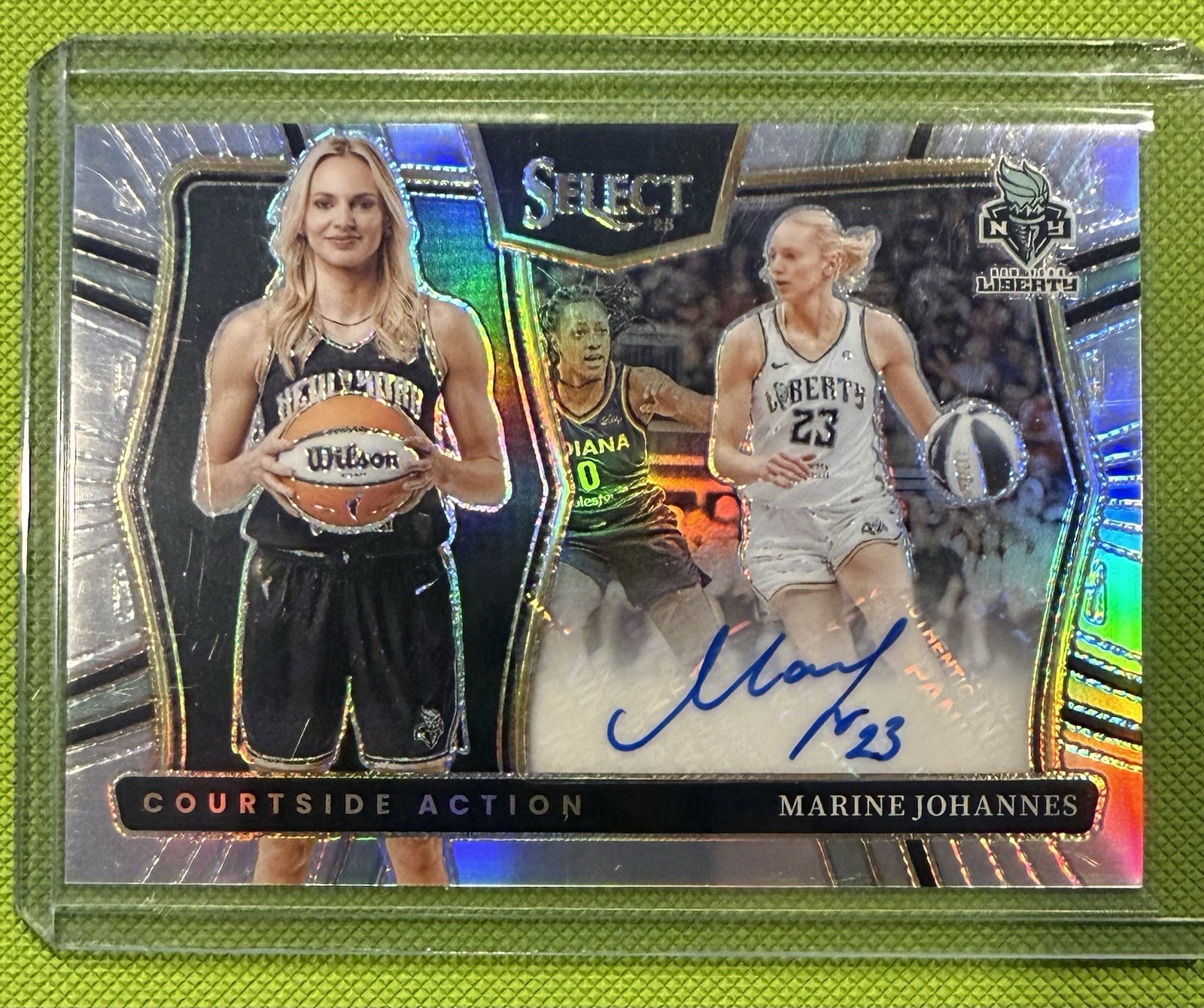 Marine Johannes Panini 2025 Select WNBA Courtside Action Auto CAS-MJ Liberty Marine Johannes Panini 2025 Select WNBA Courtside Action Auto CAS-MJ Liberty
