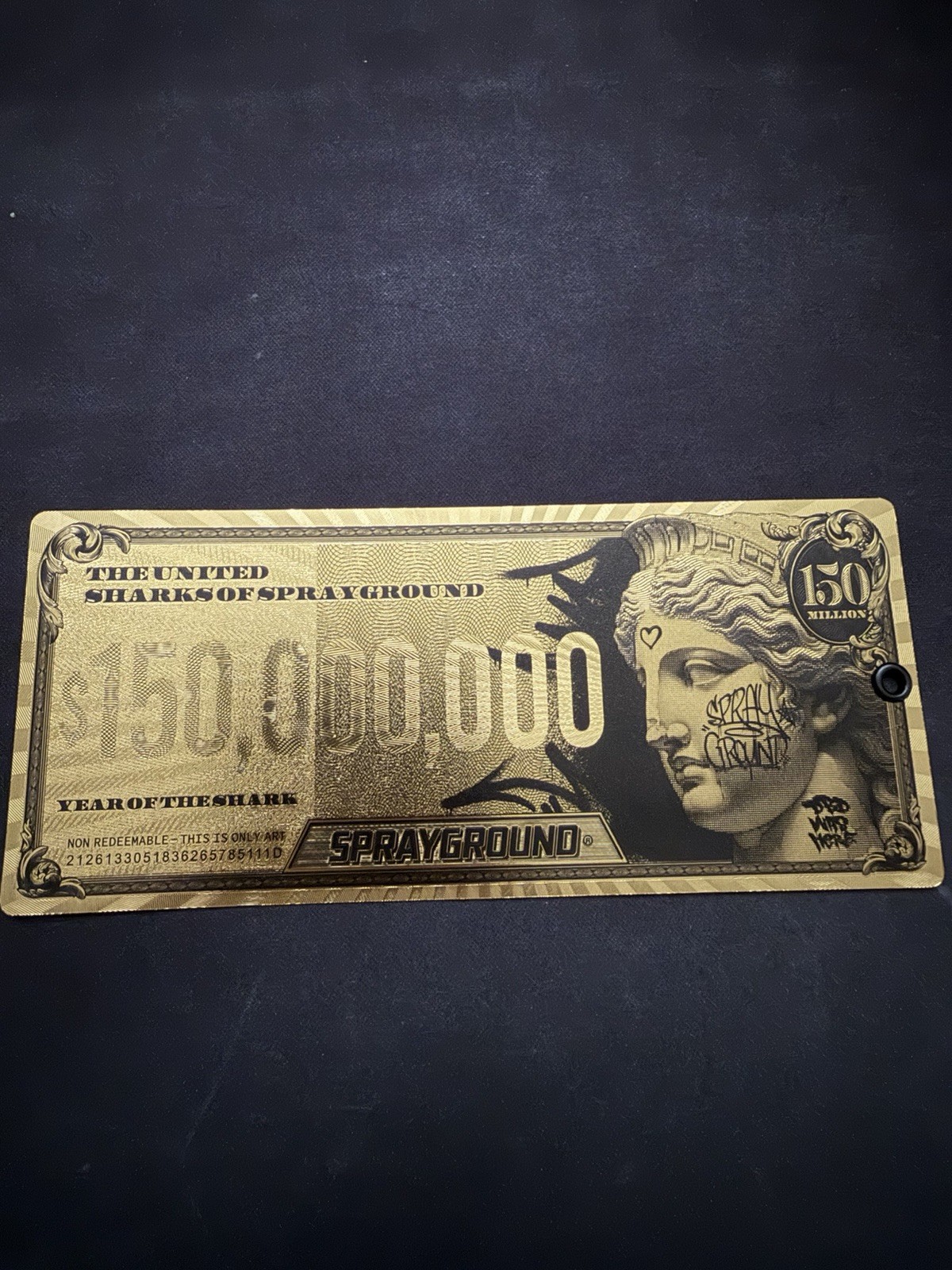 Sprayground Gold Limited Edition Tag 2019
