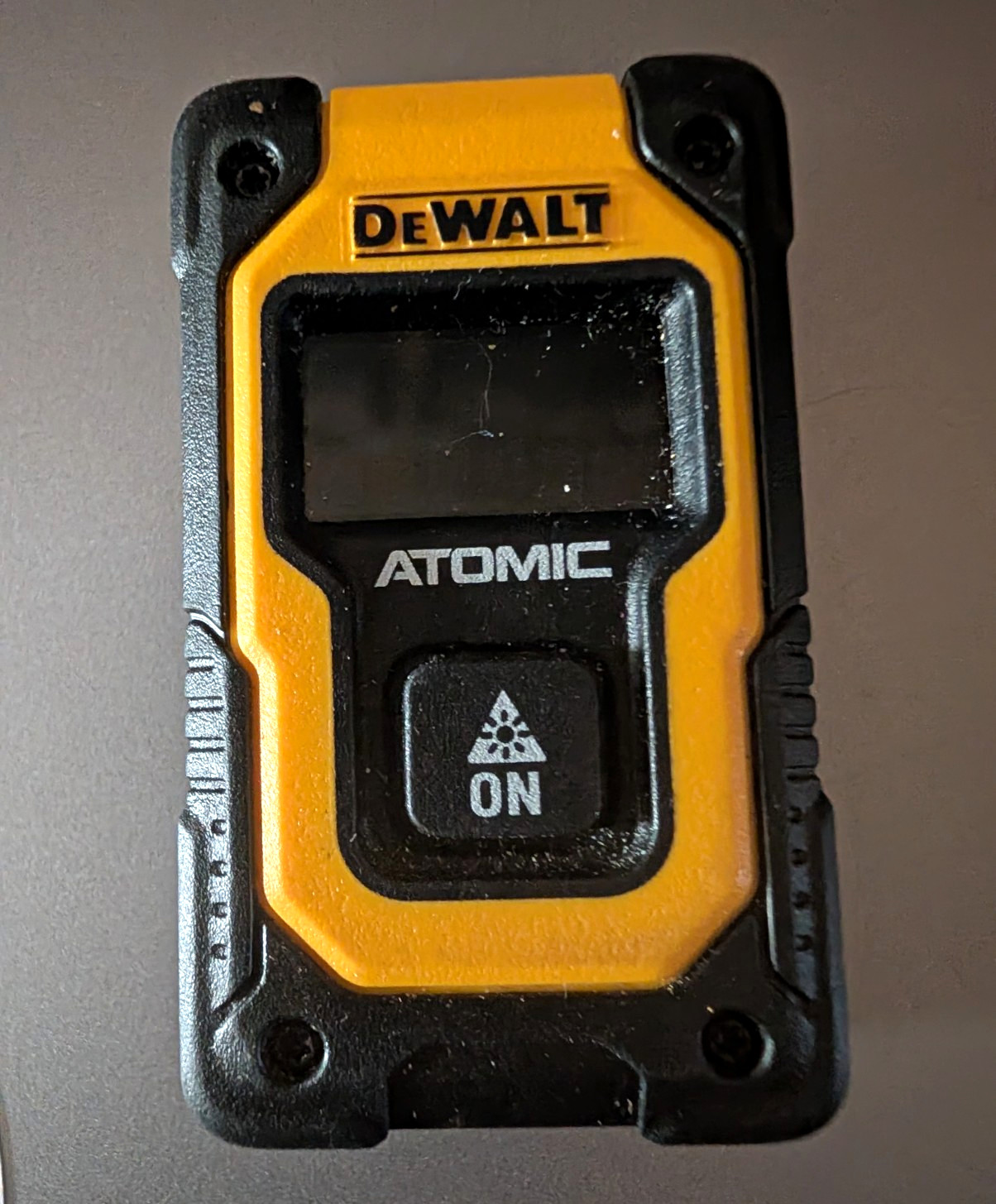 DEWALT ATOMIC DW055PL Laser Distance Measurer w/ LCD Display, Yellow/Black DEWALT ATOMIC DW055PL Laser Distance Measurer w/ LCD Display, Yellow/Black
