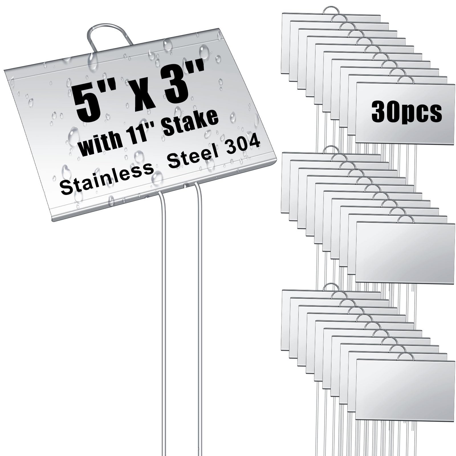 30 Pcs Large Plant Markers - 5 30 Pcs Large Plant Markers - 5