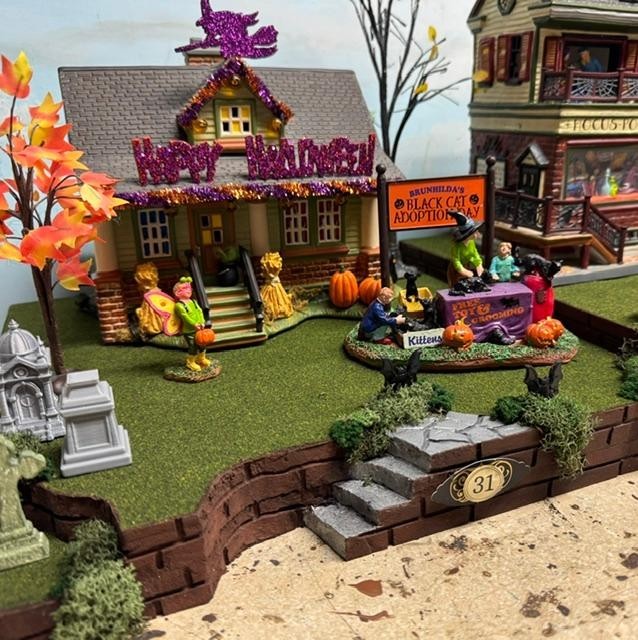 Halloween Village Display Base 52x12 for Dept 56 Lemax 4Pcs– Lil Monsters Parade Halloween Village Display Base 52x12 for Dept 56 Lemax 4Pcs– Lil Monsters Parade