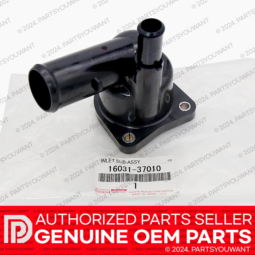 GENUINE Toyota Corolla Prius CT200h 1.8L OEM Thermostat Water Inlet 16031-37010 GENUINE Toyota Corolla Prius CT200h 1.8L OEM Thermostat Water Inlet 16031-37010
