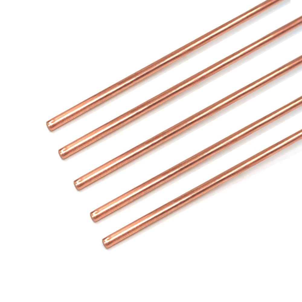 5PCS Pure Copper round Rod Length 15.7 5PCS Pure Copper round Rod Length 15.7