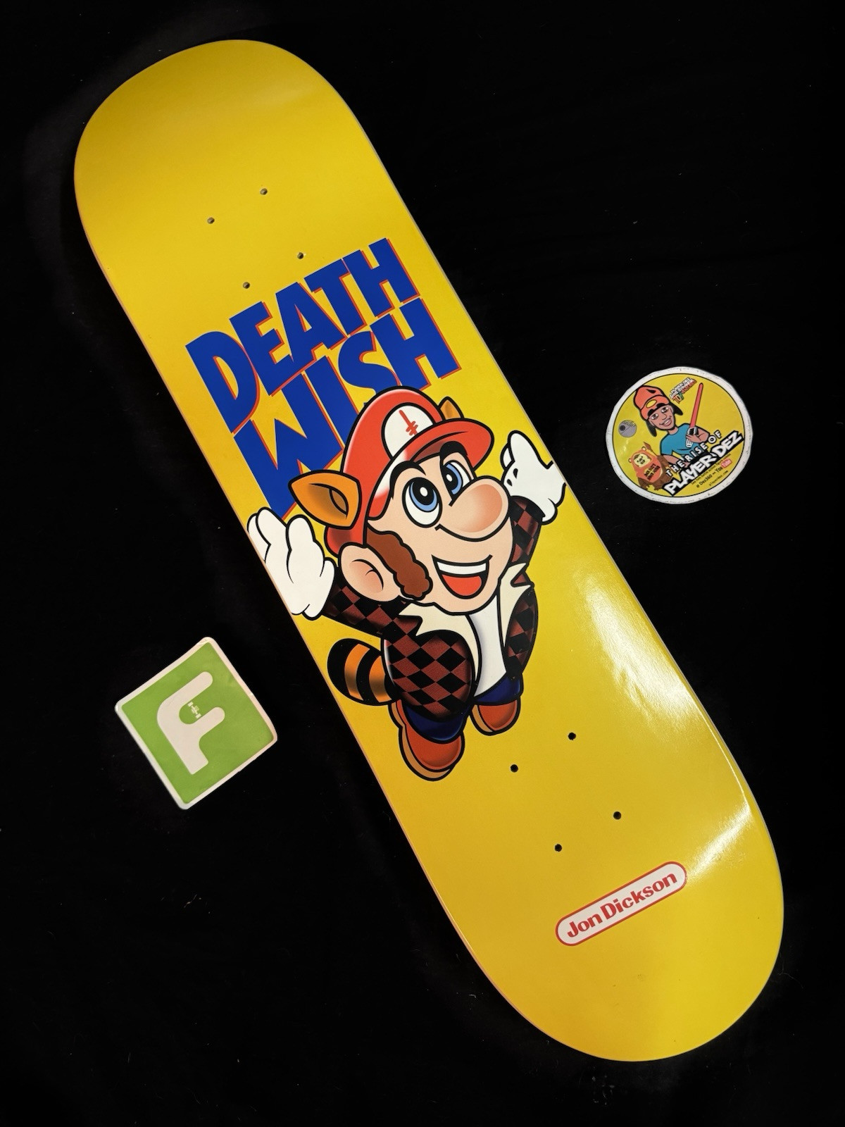 SUPER RARE Jon Dickson Mario Bros 3 Deathwish Skateboard Deck SNES SUPER RARE Jon Dickson Mario Bros 3 Deathwish Skateboard Deck SNES