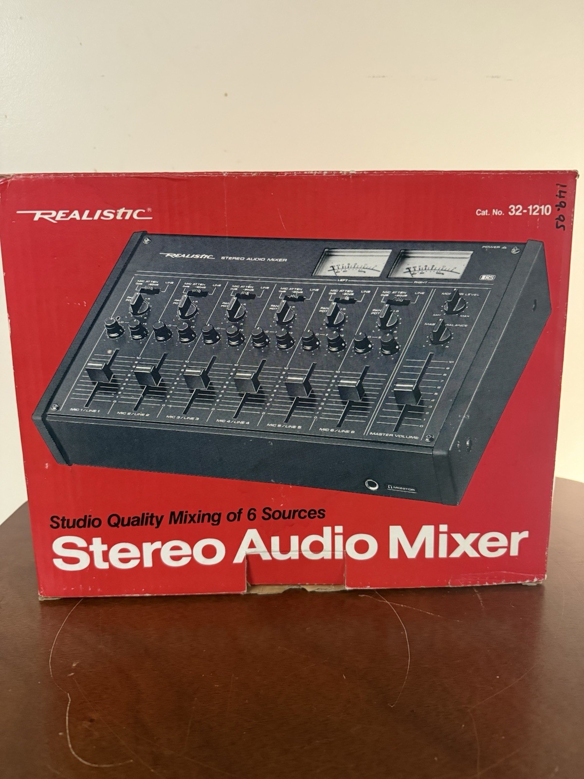 Vintage Realistic Stereo Audio Mixer 32-1210 Radio Shack 6 Channel Original Box Vintage Realistic Stereo Audio Mixer 32-1210 Radio Shack 6 Channel Original Box