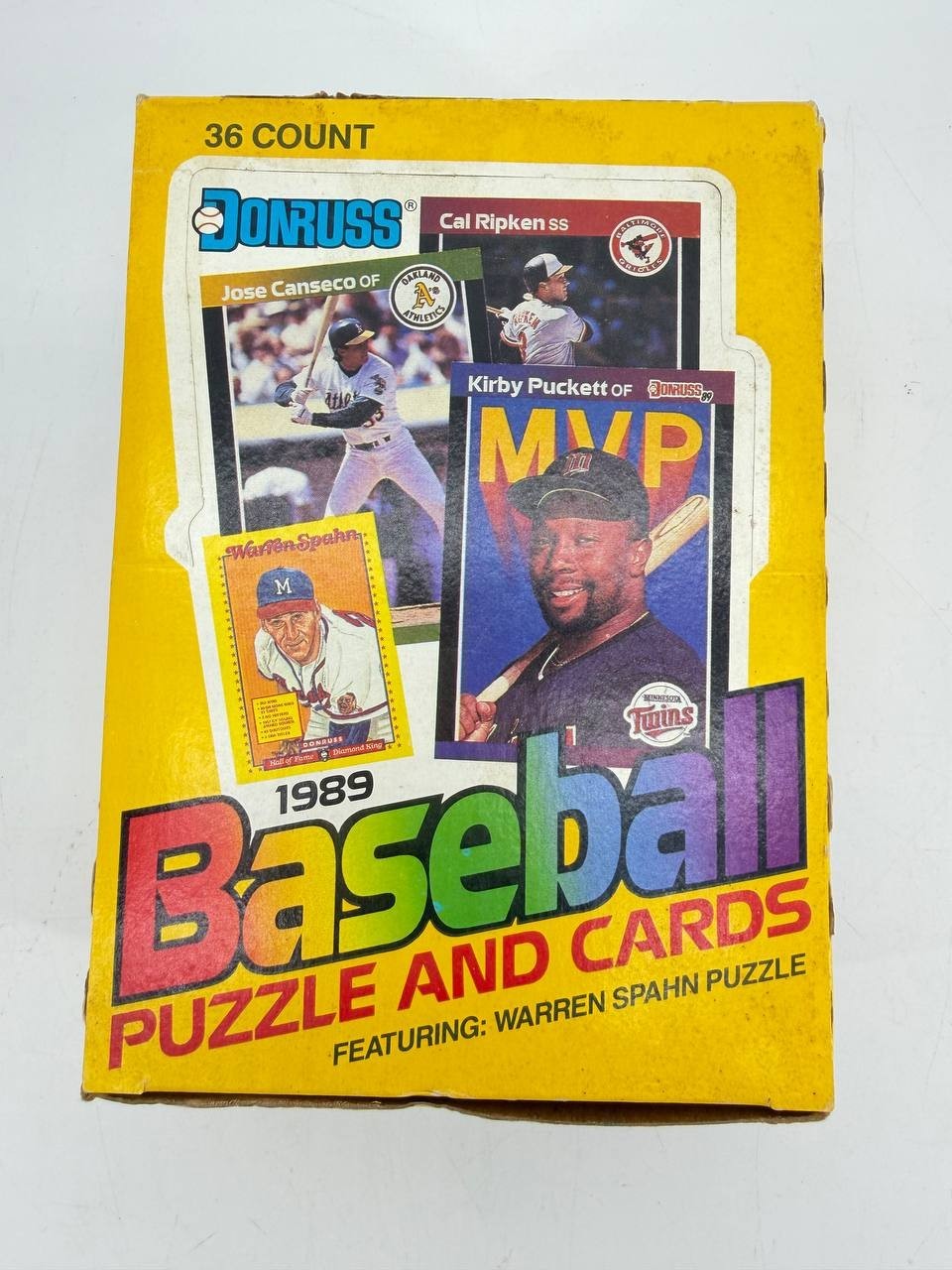1989 Donruss Baseball Puzzle & Cards Wax Box Vintage New Open Box 2.30 lb