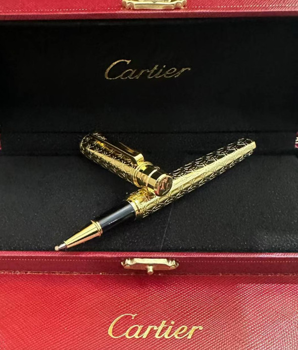 Cartier 2025 Metal Rollerball Pen – Premium Luxury Writing Pen – New in Box