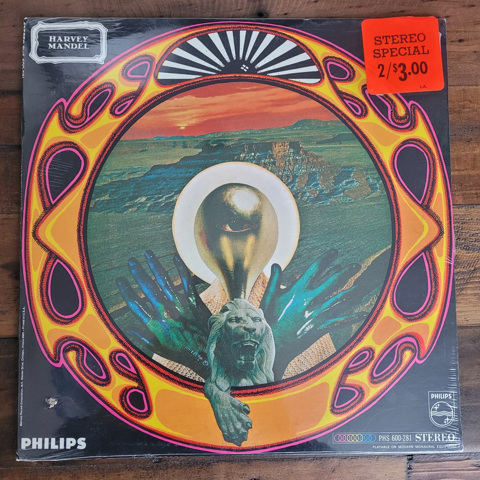 SEALED 1968 HARVEY MANDEL Cristo Redentor LP Record *PUNCH HOLE PHS 600-281 Rare