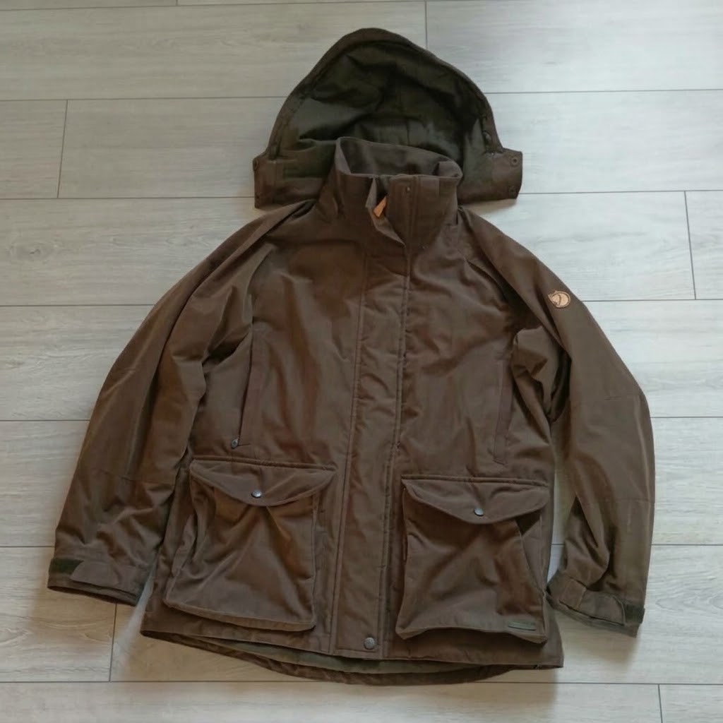 Fjallraven Jacket Mens Size M Brown Parka Coat Winter Outdoor Warm Fleece Lined Fjallraven Jacket Mens Size M Brown Parka Coat Winter Outdoor Warm Fleece Lined