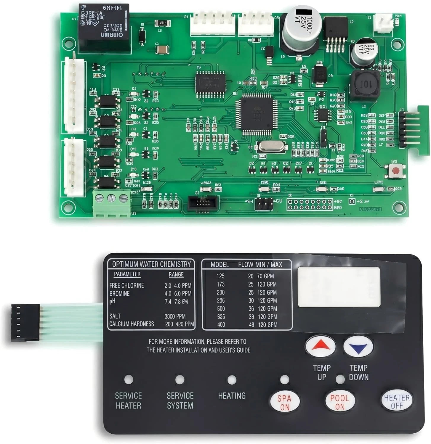 42002-0007S Control Board Kit Compatible with Pentair Mastertemp 125/200/250/300 42002-0007S Control Board Kit Compatible with Pentair Mastertemp 125/200/250/300