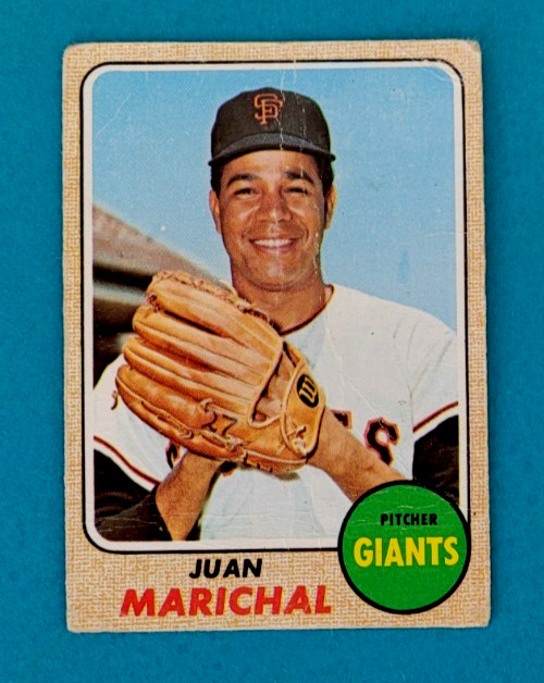 1968 Topps #205 Juan Marichal San Francisco Giants HOF Baseball Card VG/G