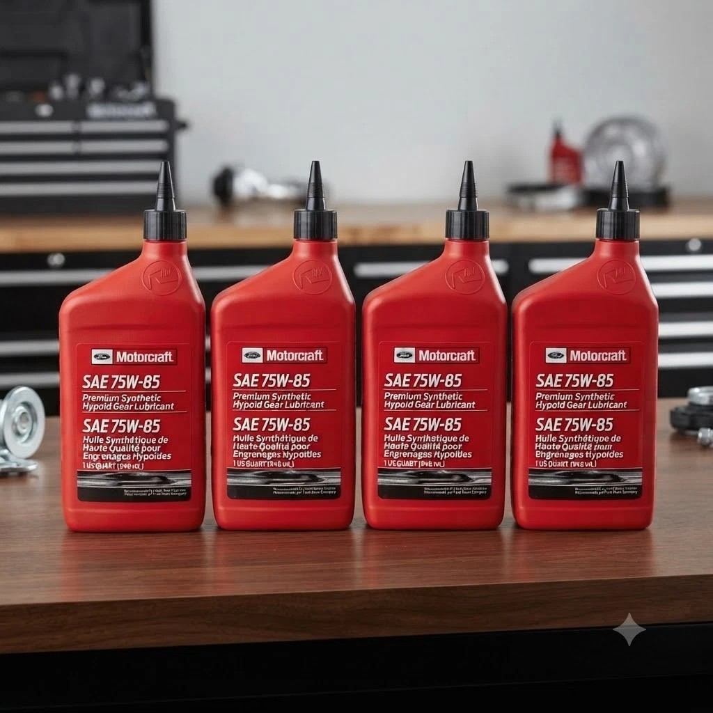 (PACK OF 4) MOTORCRAFT XY75W85QL SAE 75W-85 Premium Synthetic (PACK OF 4) MOTORCRAFT XY75W85QL SAE 75W-85 Premium Synthetic
