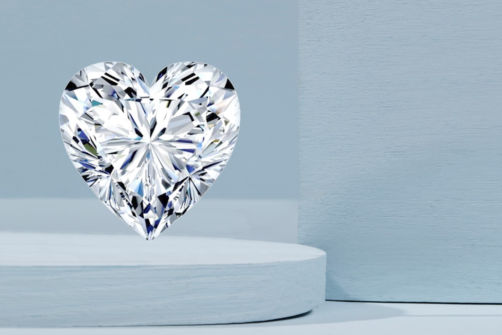2.30 Ct Loose CVD Lab Grown Diamond 8.50 MM Heart D Color, FL CLARITY Certified