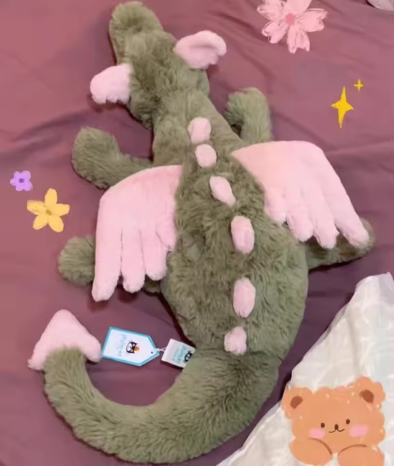 NEW Jellycat Malachy Dragon RARE NWT Stunning Toys Medium Plush Toys