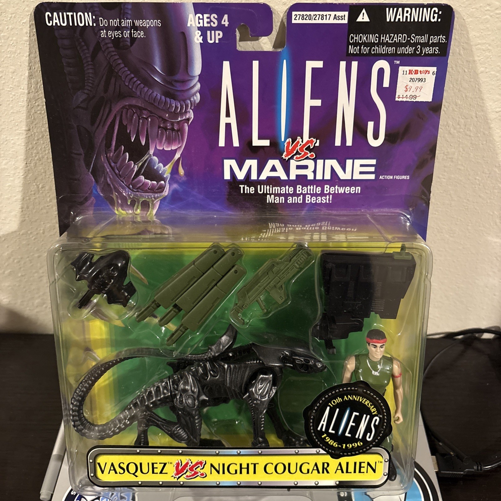 Vasquez vs Night Cougar Alien Vintage Aliens vs Marine Set New 1996 Kenner Vasquez vs Night Cougar Alien Vintage Aliens vs Marine Set New 1996 Kenner