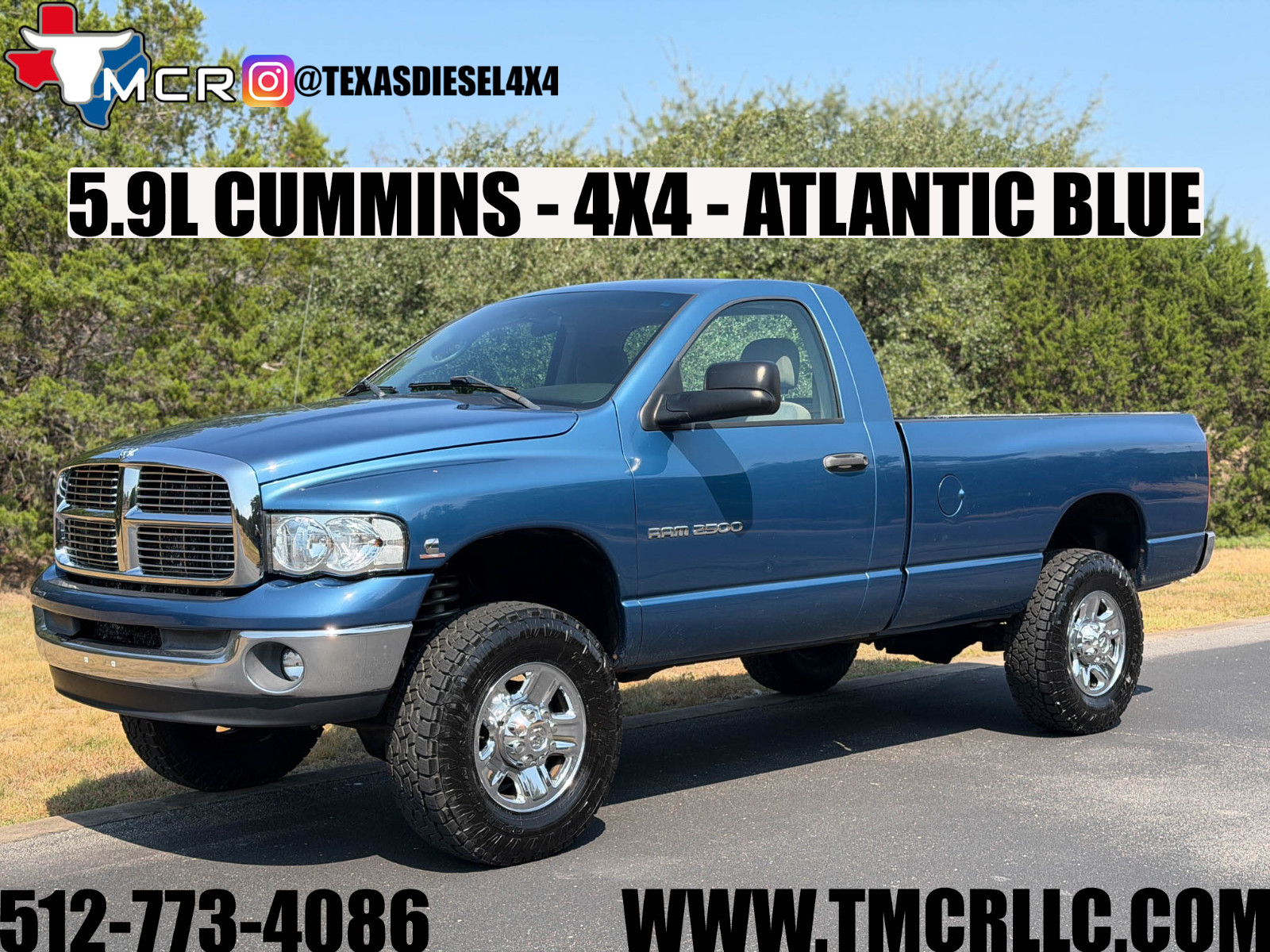 2004 Dodge Ram 2500 4x4 - Atlantic Blue - 5.9L Cummins Turbo Diesel 2004 Dodge Ram 2500 4x4 - Atlantic Blue - 5.9L Cummins Turbo Diesel