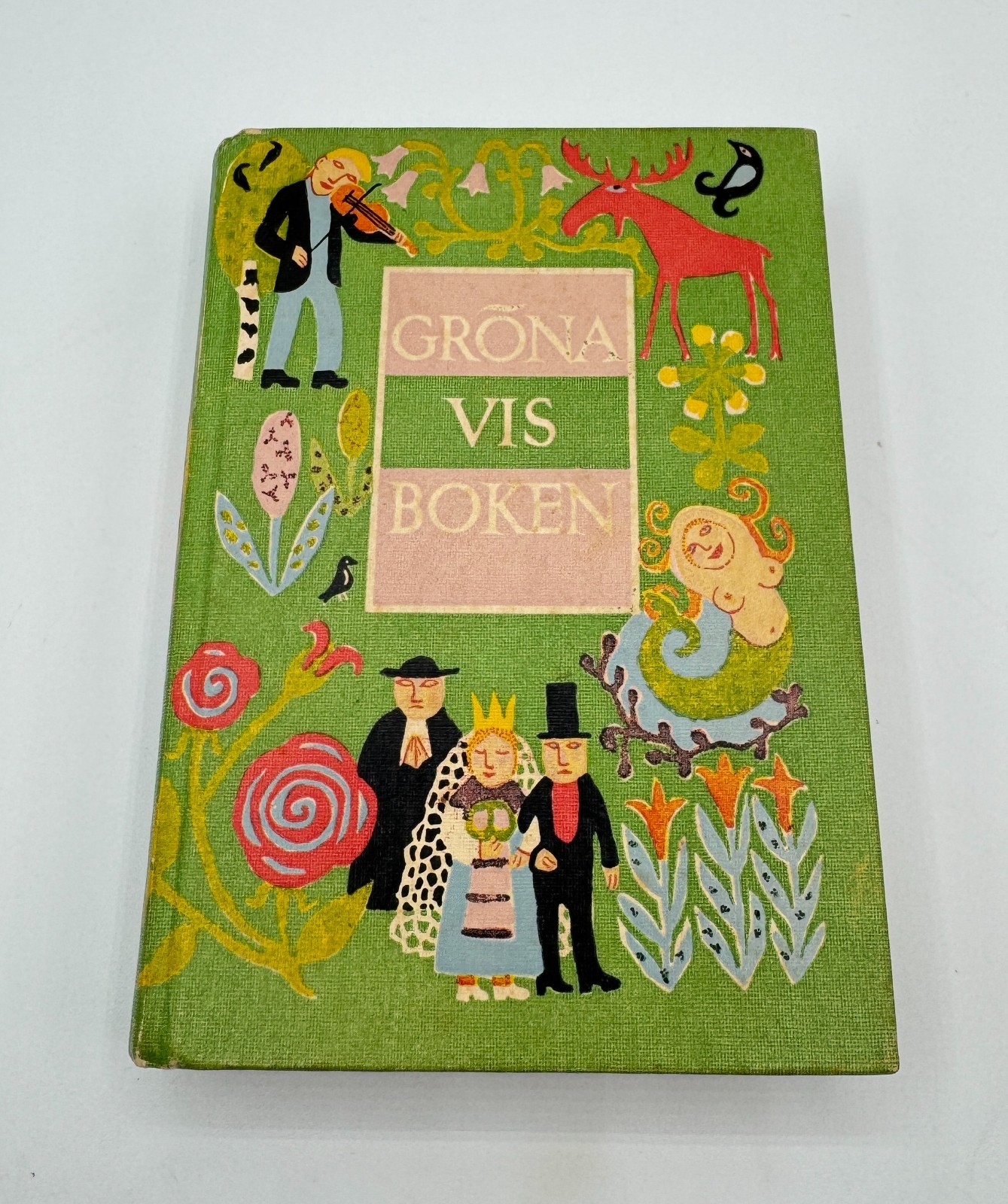 Vintage 1953 Swedish Songbook Grona Visboken Illustrated Scandinavian Folk Art Vintage 1953 Swedish Songbook Grona Visboken Illustrated Scandinavian Folk Art