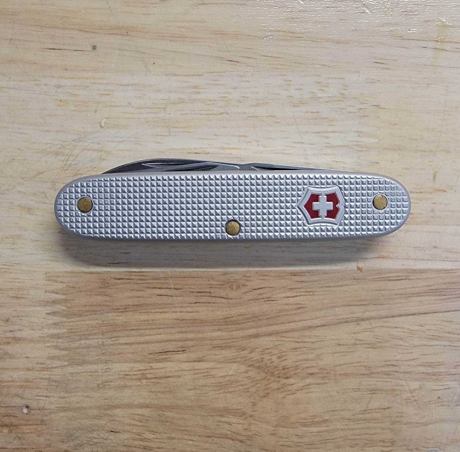 Victorinox Pioneer Silver Alox Swiss Army Knife 93mm, Key Ring Delete Victorinox Pioneer Silver Alox Swiss Army Knife 93mm, Key Ring Delete