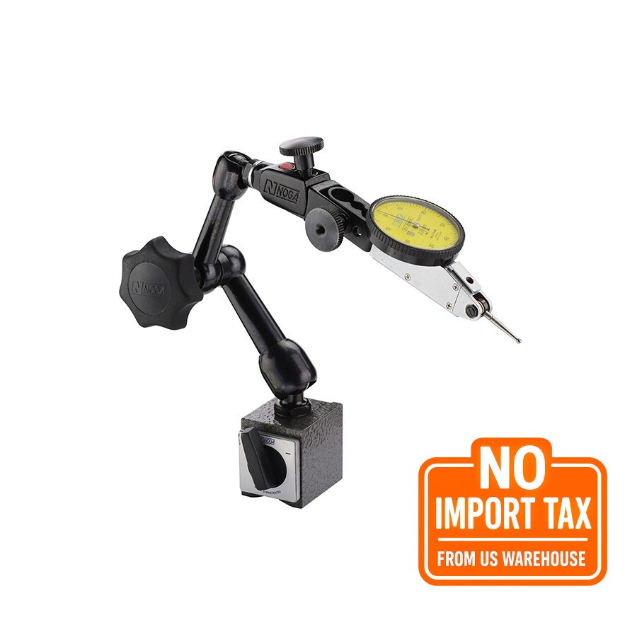 Noga/Mitutoyo NF61003 Magnetic Base & Metric Test Indicator Set