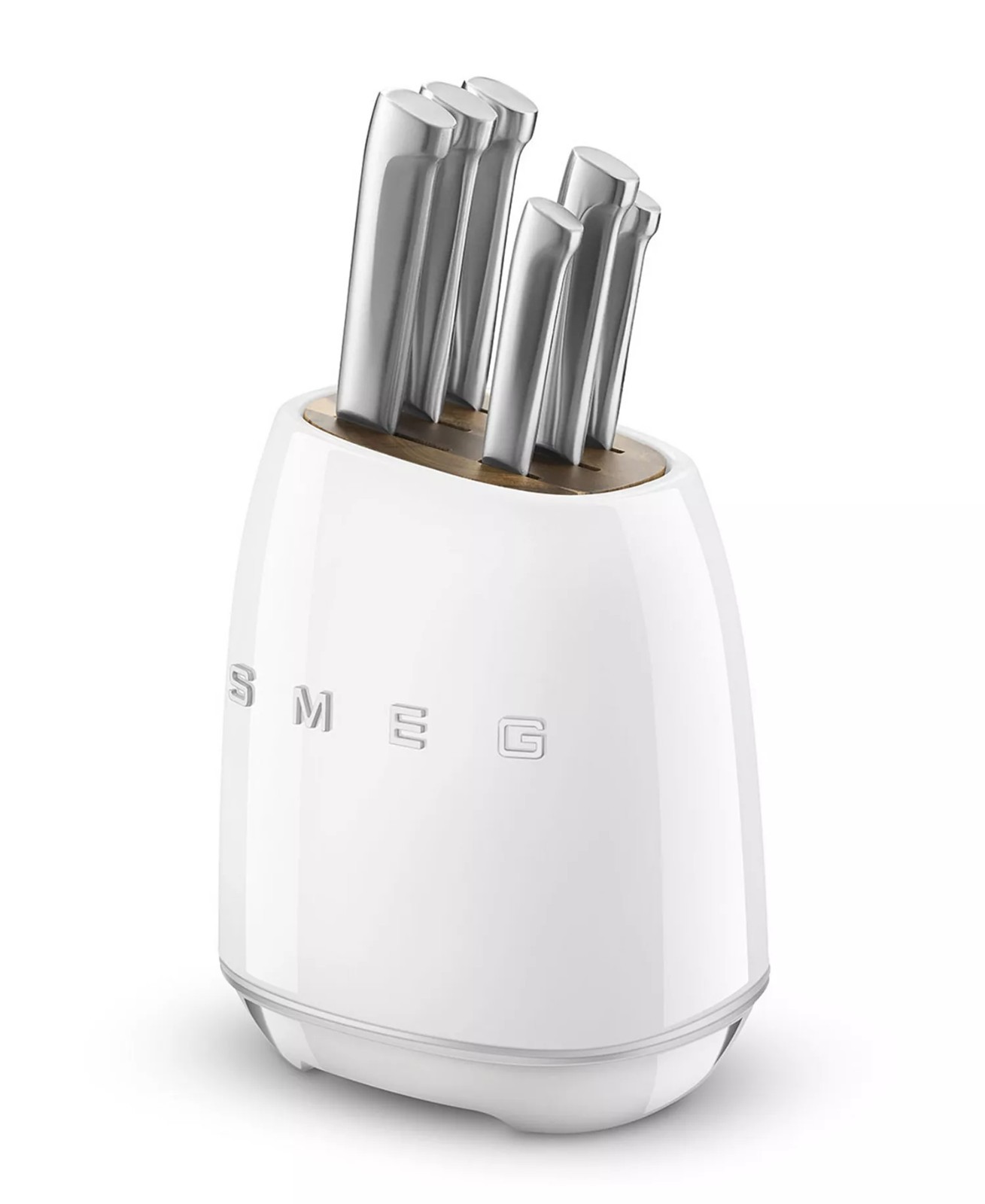 499$ SMEG 50\'s Retro Style Aesthetic 7-Piece Knife Block Set White 499$ SMEG 50\'s Retro Style Aesthetic 7-Piece Knife Block Set White