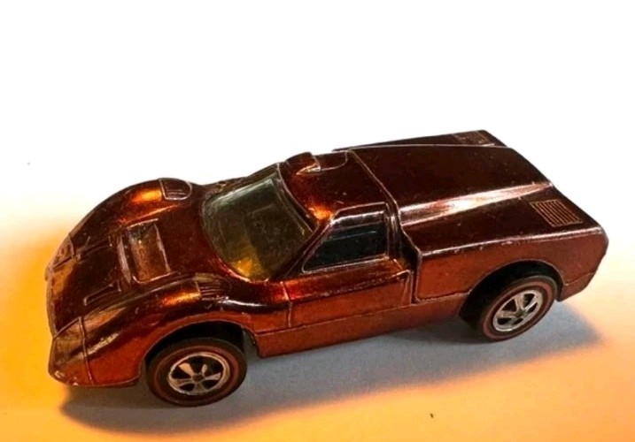 Vintage Hot Wheels Redline Ford J-Car USA, RARE Brown 