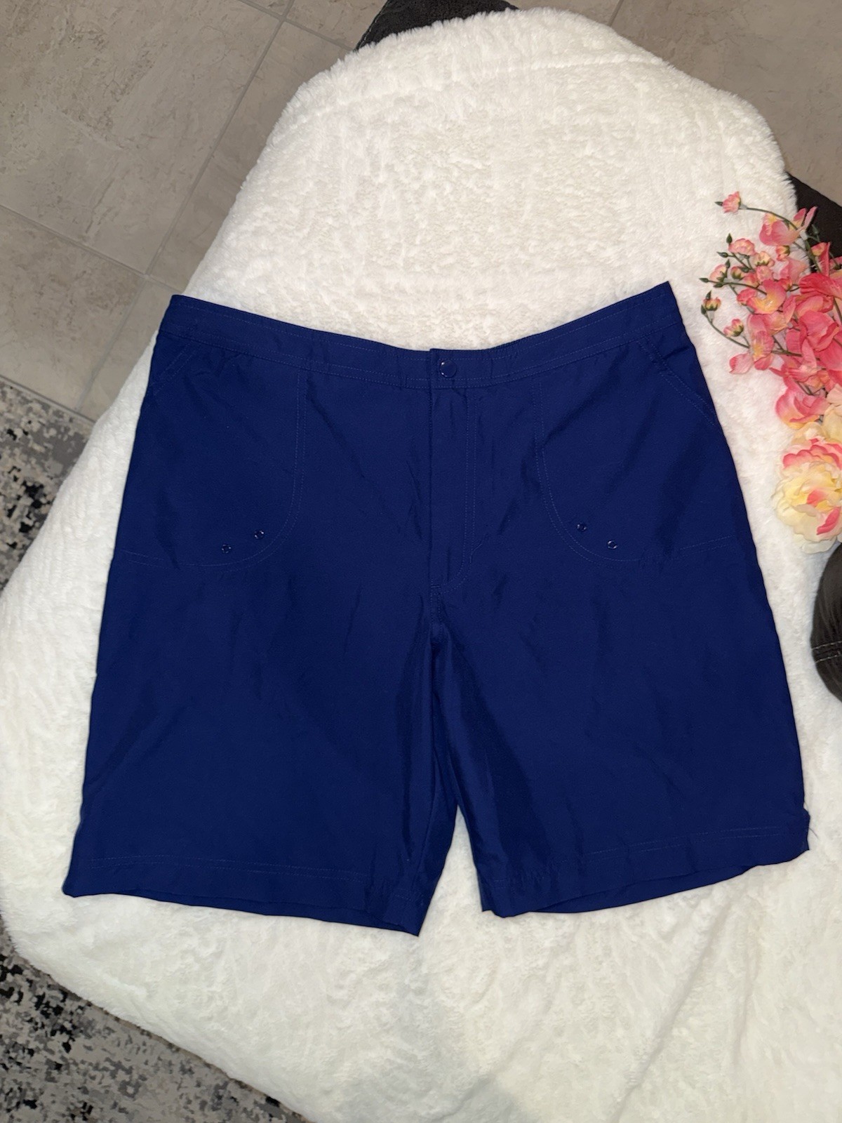 Maxine of Hollywood Royal Blue Pull-On Bermuda Shorts Size 10 Maxine of Hollywood Royal Blue Pull-On Bermuda Shorts Size 10
