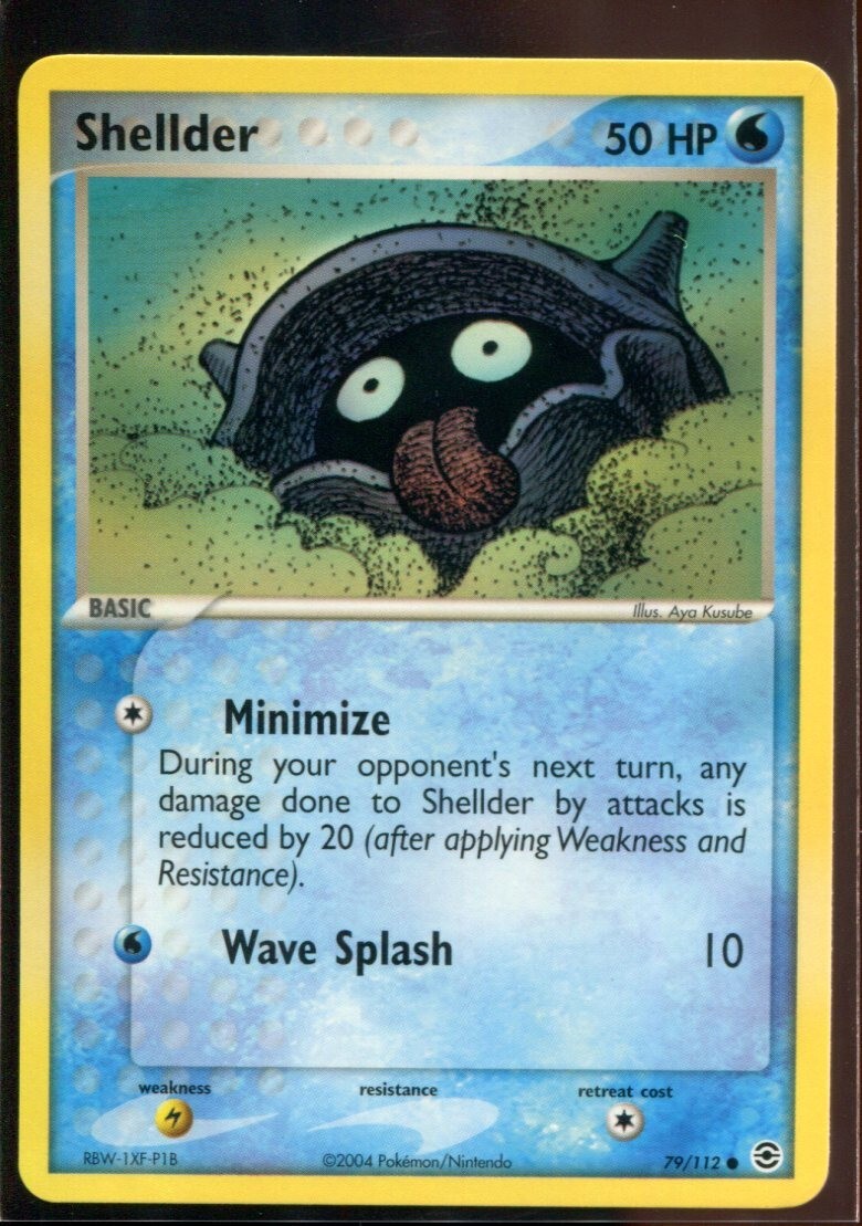 Shellder - ex FireRed & LeafGreen 79/112 2004 NM Pokemon Shellder - ex FireRed & LeafGreen 79/112 2004 NM Pokemon