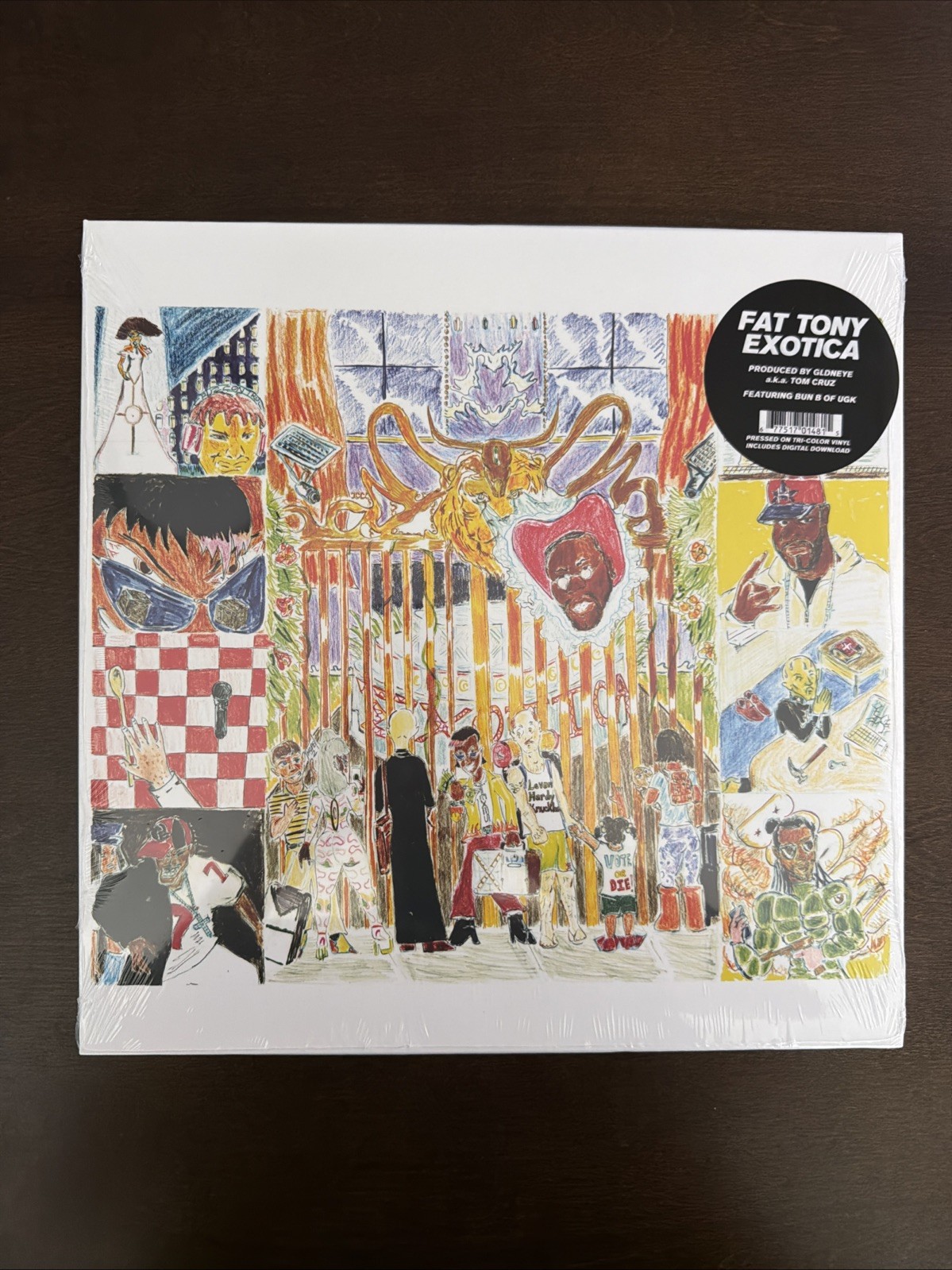 Fat Tony - Exotica Tri Color Vinyl LP w/ Digital (2020 Carpark Records) New Rap Fat Tony - Exotica Tri Color Vinyl LP w/ Digital (2020 Carpark Records) New Rap