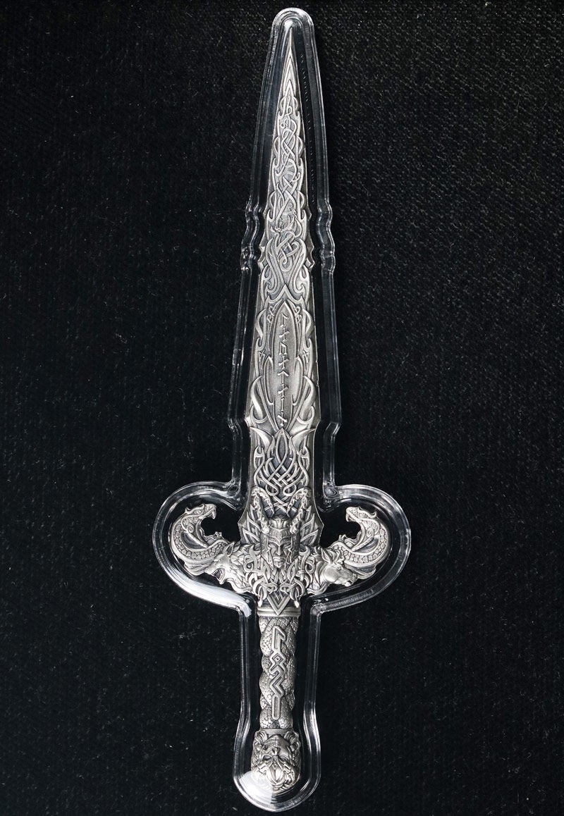 2026 Spectres 1 Ounce Silver Laevateinn Loki's Sword OGP COA - STOCK