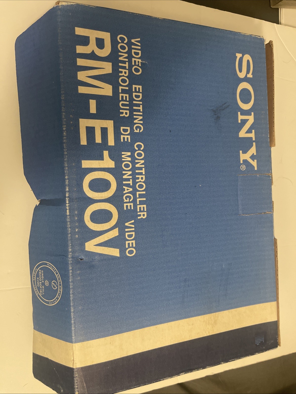 Vintage Sony Video Editing Controller RM-E100V Betamax VHS Original Box & Manual Vintage Sony Video Editing Controller RM-E100V Betamax VHS Original Box & Manual