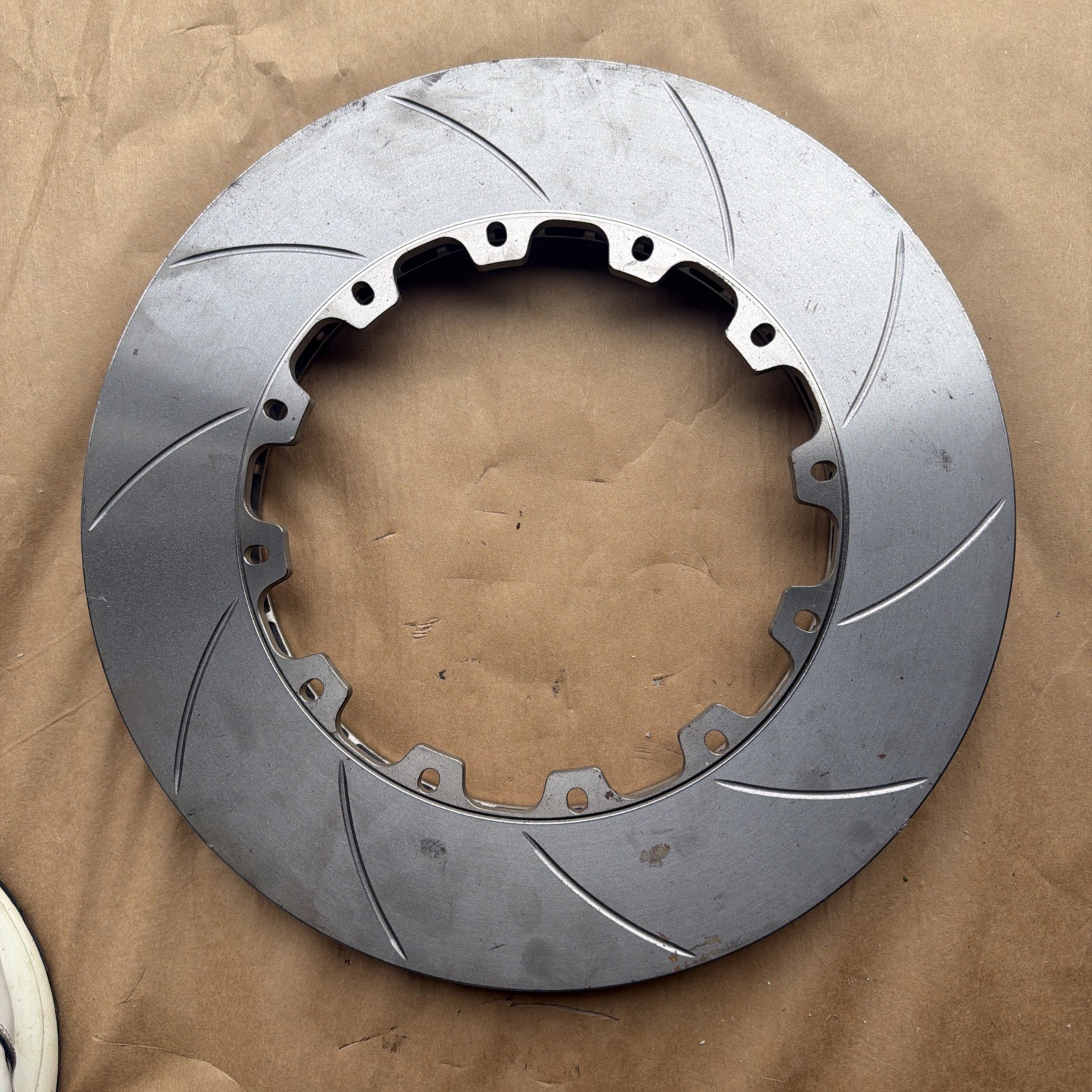 GiroDisc Slotted Rear Rings Fits 911 GT3/GT3 R 991.2 w PCCB Iron Rotor Pad Shape