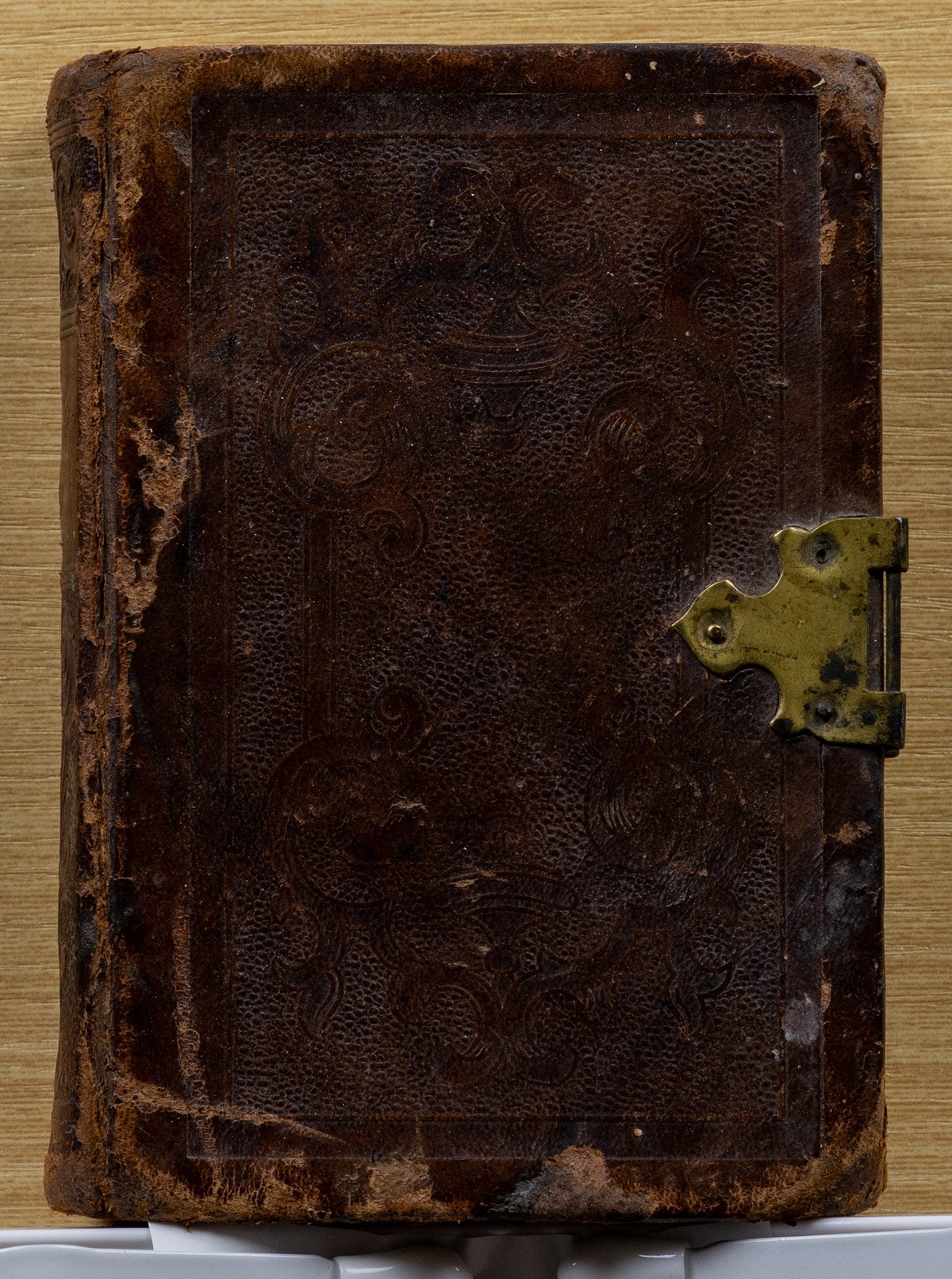1857 German Hymnal Gemeinschaftliche Lieder Sammlung Antique Leather Book