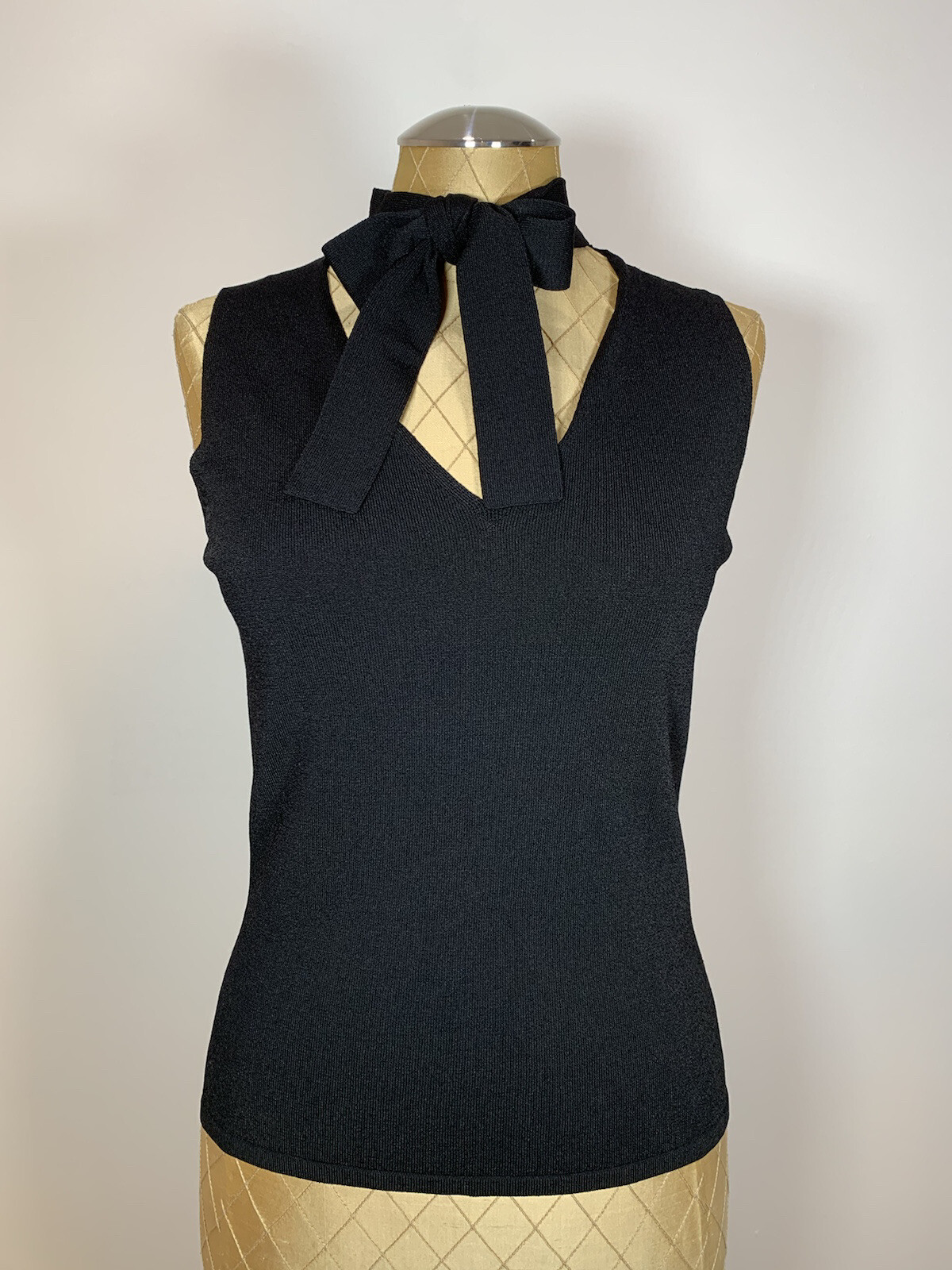 Id|entity Women Sleeveless  Top Black Size Small
