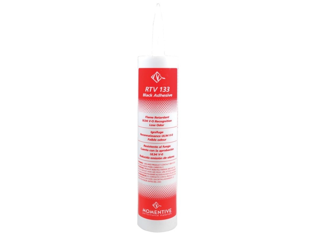 Momentive RTV133 - Adhesive Sealant, GE 10.1oz Cartridge, RTV Silicone, Black