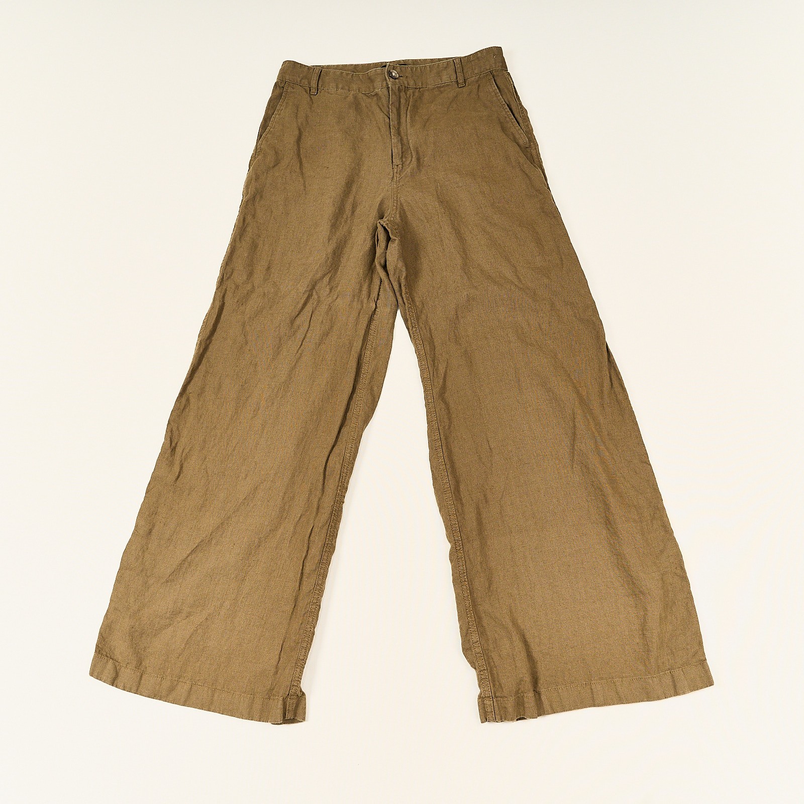 Madewell Zoe Relaxed Wide Leg Linen Pants Women’s 6 Brown High Rise Madewell Zoe Relaxed Wide Leg Linen Pants Women’s 6 Brown High Rise