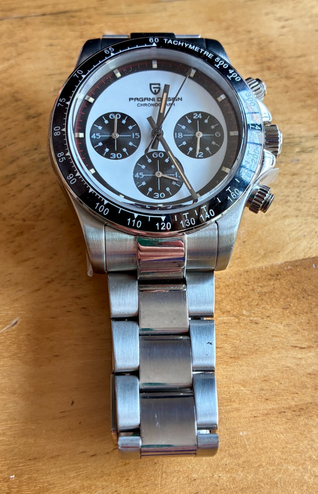 PAGANI DESIGN Paul Newman Daytona Men's Stainless Steel Business Watch #PD-1676 PAGANI DESIGN Paul Newman Daytona Men's Stainless Steel Business Watch #PD-1676