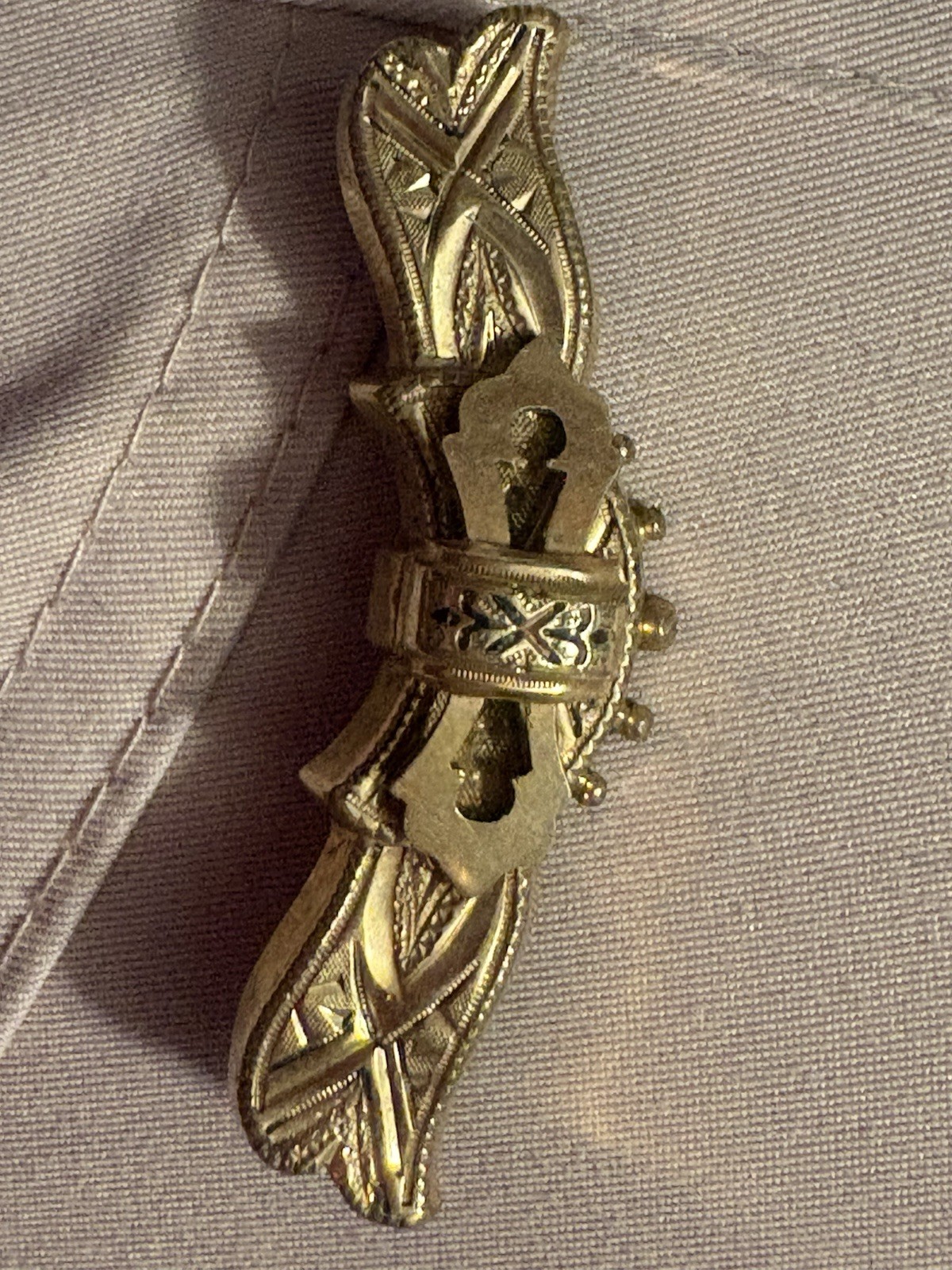 Antique Victorian Edwardian Gold Filled Bar Brooch Pin, Etched, Ornate 2” .2 Oz Antique Victorian Edwardian Gold Filled Bar Brooch Pin, Etched, Ornate 2” .2 Oz