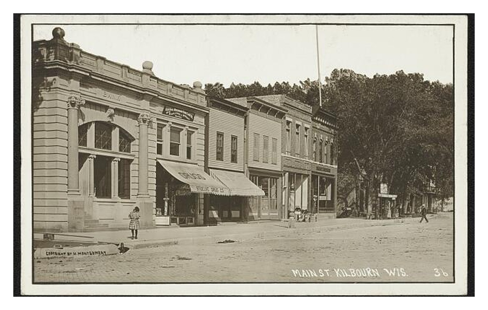 Kilbourn Wisconsin Main Street Standard Postcard Kilbourn Wisconsin Main Street Standard Postcard