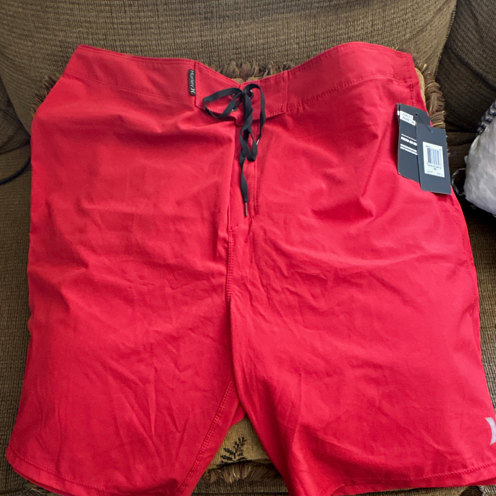 Hurley Phantom Men’s Red Solid Board Shorts Size 40 Drawstring Hurley Phantom Men’s Red Solid Board Shorts Size 40 Drawstring