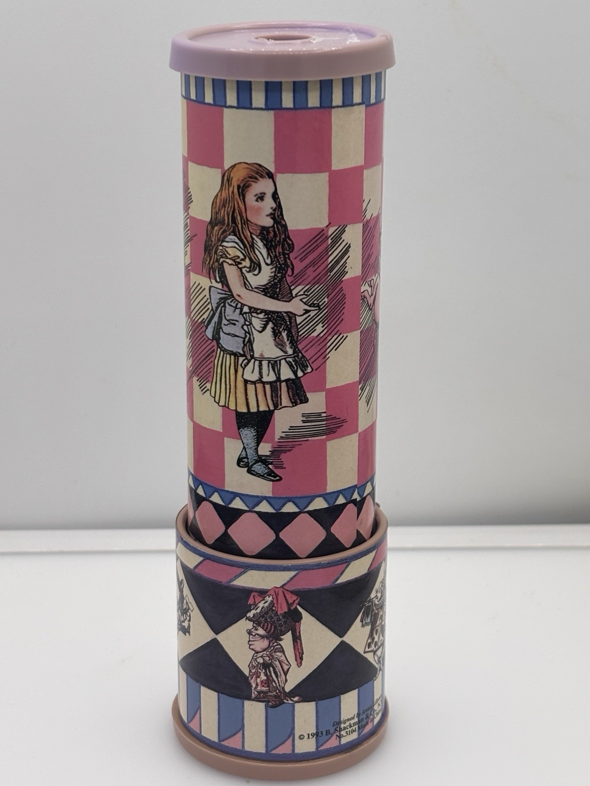 1993 B Shackman Alice in Wonderland Kaleidoscope No 3014 Vintage 7.5