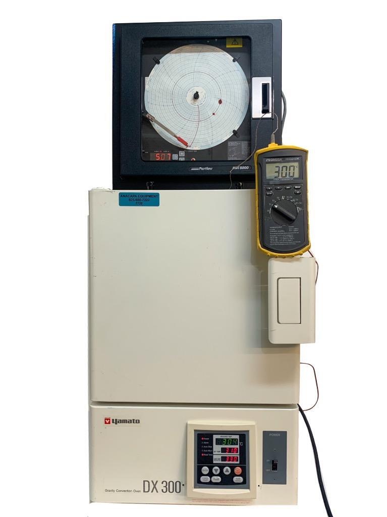 Yamato DX300 Gravity Convection Oven & Partlow MRC5000 Chart Recorder (7449) W