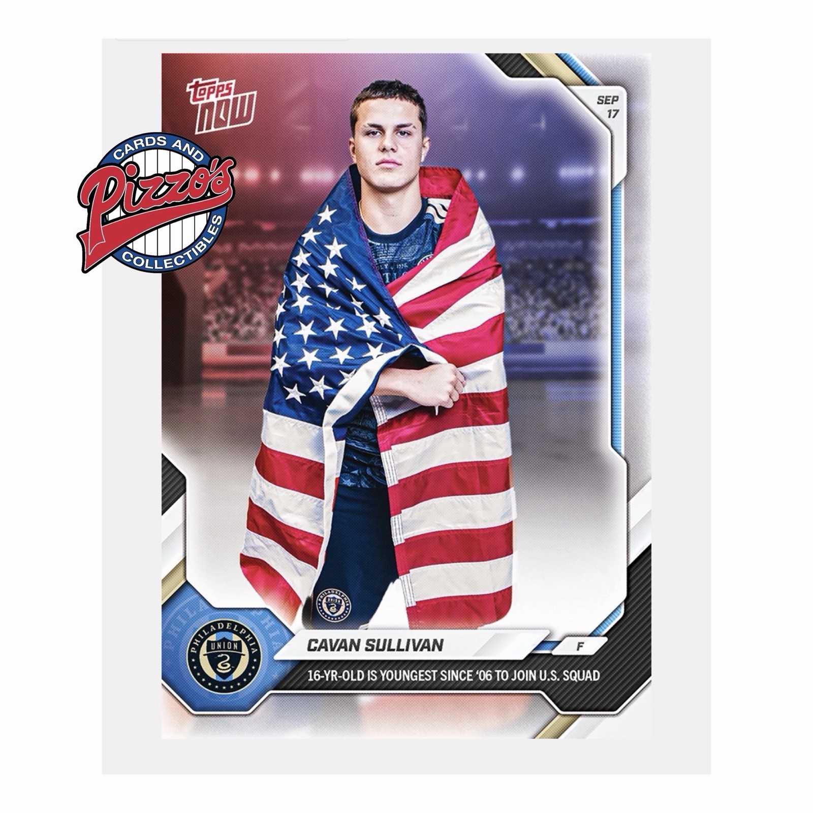Cavan Sullivan Philadelphia Union 2026 MLS Topps NOW Card TCNS Presale