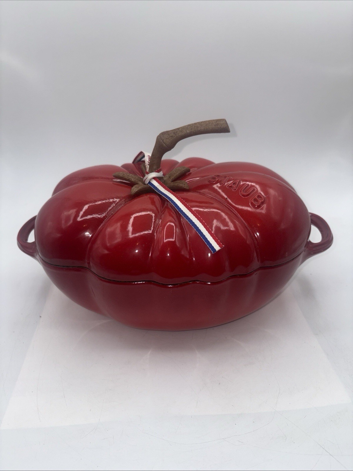 Staub Enameled Cast Iron Tomato Cocotte, 3-Qt, New