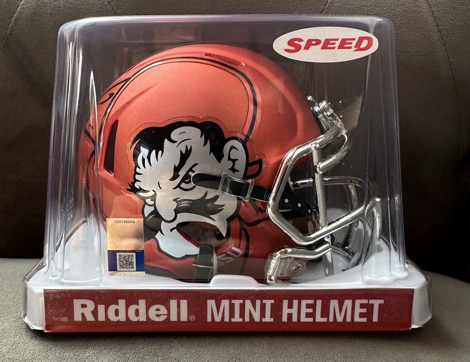 Oklahoma State Cowboys Speed Mini Helmet Riddell NCAA Pistol Pete Orange Chrome Oklahoma State Cowboys Speed Mini Helmet Riddell NCAA Pistol Pete Orange Chrome