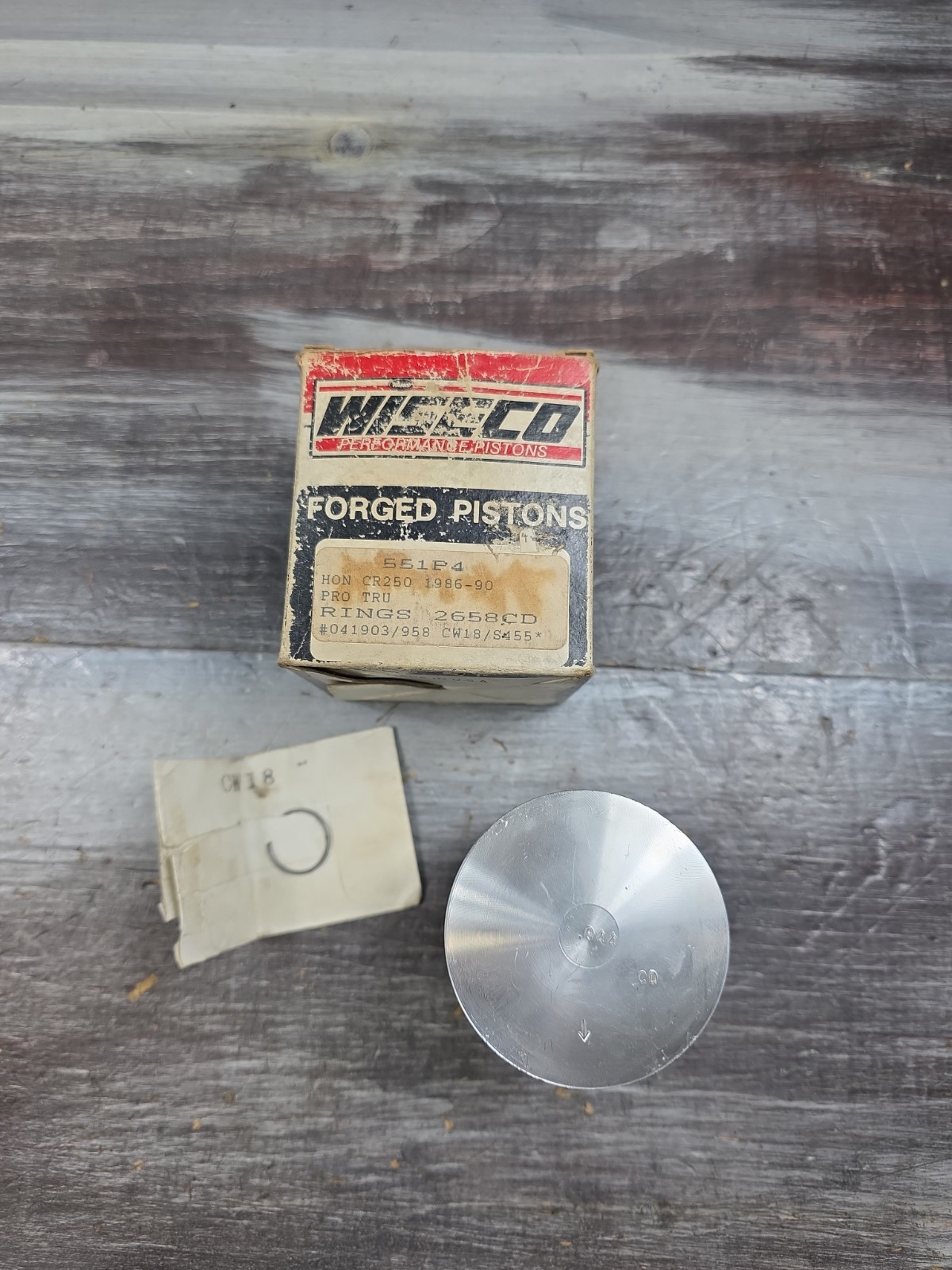 Wiseco Pro Tru Piston 551P4 Honda CR250R 1986 - 1990